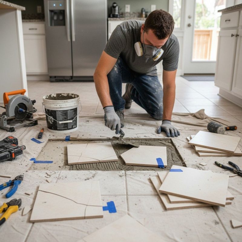 Local Ceramic Tile Replacement pros at work